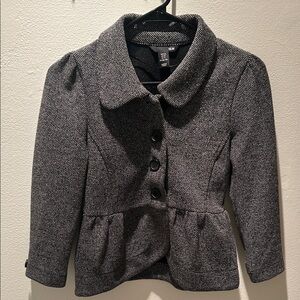 ▪️H&M▪️Black and White Textured Blazer